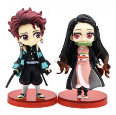 Set Demon Slayer Nezuko Tanjiro Kamado 7 cm anime foto