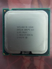 Intel Core 2 Duo: E4500 , 2,2 GHz/cache 2 MB/bus speed 800MHz/-Socket 775