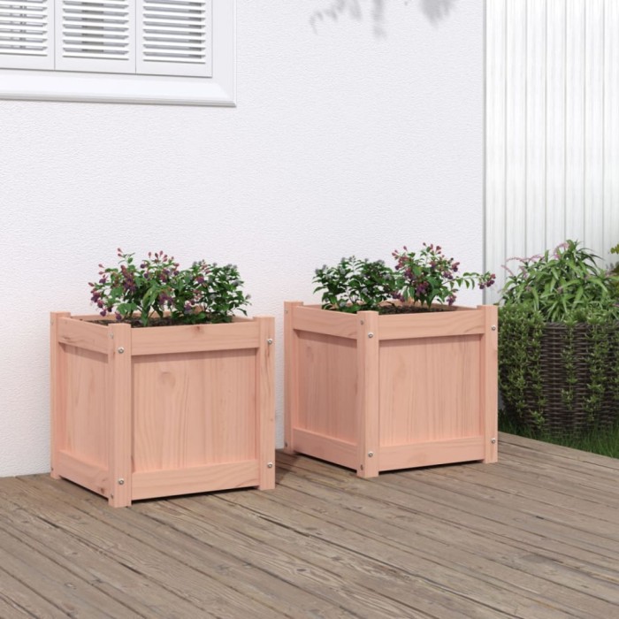 vidaXL Jardiniere de grădină, 2 buc., lemn masiv douglas 837411