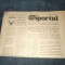 ZIARUL SPORTUL 10 NOIEMBRIE 1984