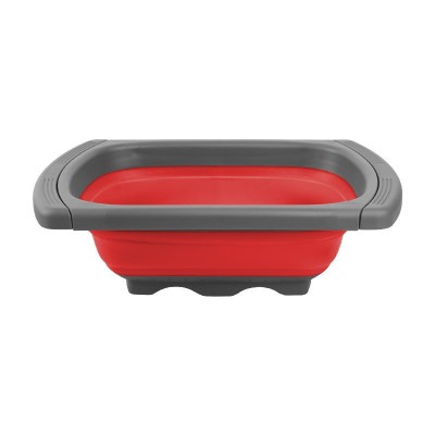 Cos de Scurgere Retractabil pentru Chiuveta, Cyrax, cu Filtru, pentru Fructe si Legume, de Uz Casnic, 39x12 cm, Design Extensibil pana la 61 cm, cu Ma foto