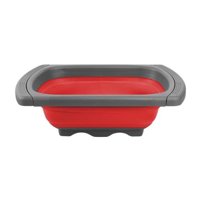 Cos de Scurgere Retractabil pentru Chiuveta, Cyrax, cu Filtru, pentru Fructe si Legume, de Uz Casnic, 39x12 cm, Design Extensibil pana la 61 cm, cu Ma