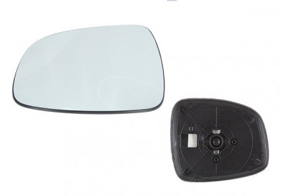 Geam oglinda exterioara cu suport fixare Suzuki Sx4 (Ey/Gy), 2012-05.2013, Fiat Sedici (Fy/Gy), 2012-, Stanga, geam convex; cromat, View Max foto