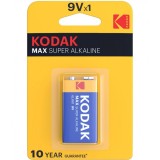 Baterie Kodak Max Alkaline, 6LR61 (9V)