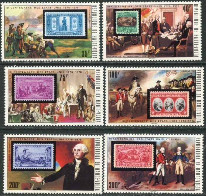 VOLTA SUPERIOARĂ, ANIVERSARE SUA - SERIE COMPLETĂ MNH