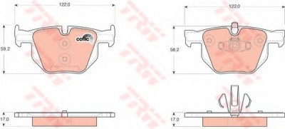 Set placute frana,frana disc BMW Seria 3 Cabriolet (E93) (2006 - 2013) TRW GDB1560 foto