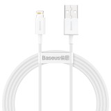 Cumpara ieftin Cablu Baseus Superior usb - lightning 1.5m alb CALYS-B02