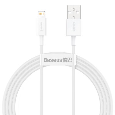 Cablu Baseus Superior usb - lightning 1.5m alb CALYS-B02 foto