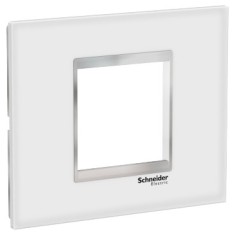 Rama Ornament 2M sticla Schneider Eazy Styl alb crom LMR7962038