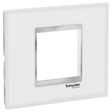 Rama Ornament 2M sticla Schneider Eazy Styl alb crom LMR7962038