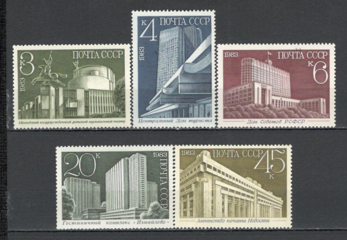 U.R.S.S.1983 Cladiri noi din Moscova MU.789