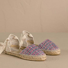 Manebi espadrile Flat Valenciana Espadrilles culoarea roz, G 0.6 P0