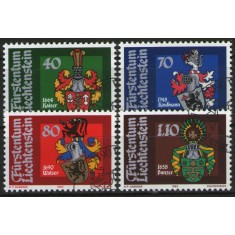 Liechtenstein 1982 - steme, serie stampilata