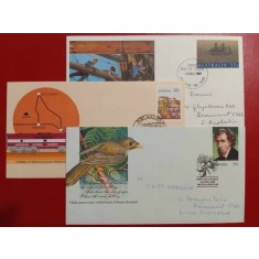 Australia 1980-88 - 3x intreg postal, cu stampila de prima zi