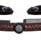 Grila Centrala si Faruri LED Semnalizare Secventiala LHD VW Golf 6 VI 2008-2012 GTI Design Performance AutoTuning