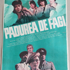 Padurea de fagi - Afis Romaniafilm, film românesc 1987, cinema Epoca de Aur