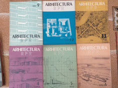 ARHITECTURA RPR /// DIFERITE NUMERE 1957-1962 / REVISTA DE ARHITECTURA foto