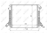 NRF 53855 Radiator, racire motor