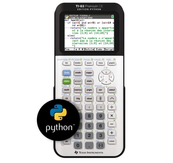 Calculator de birou Texas Instruments TI-83 PREMIUM CE EDITION PYTHON - SECOND