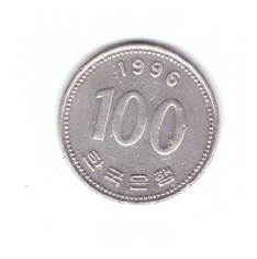 Moneda Coreea de Sud 100 won 1996, stare buna, curata