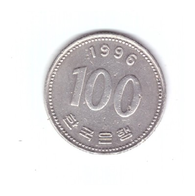 Moneda Coreea de Sud 100 won 1996, stare buna, curata foto