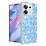 Husa pentru Xiaomi Redmi Note 13 5G, Techsuit, Sparkly Glitter, Albastra