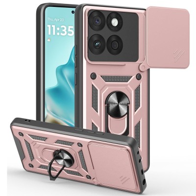 Husa Motorola Edge 60 Fusion protectie camera Techsuit CamShield Series, roz foto
