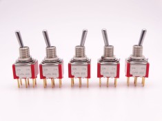 Intrerupator switch panou ON - ON sau ON - OFF 6 pini - lot 5 bucati