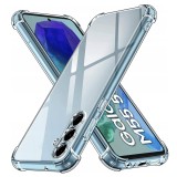 Techsuit - Shockproof Clear Silicone - Samsung Galaxy M55 - Clear