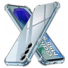 Techsuit - Shockproof Clear Silicone - Samsung Galaxy M55 - Clear