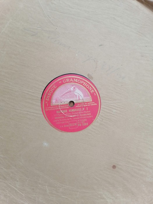 Disc GRAMOFON Patefon. RAPSODIE UNGARA