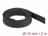 Tub termocontractabil 2 m x 10 mm raport 2:1 Negru, Delock 20792