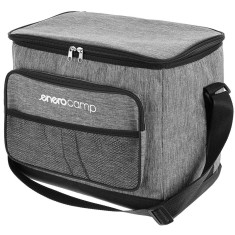 Geanta termica 25L cu buzunare frontale, strat interior PEVA si curea reglabila, 34x24x30 cm, gri Household NewTrend