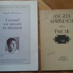 Angela Marinescu - Cocosul s-a ascuns in taietura (1996) + Parcul (1991) poezii