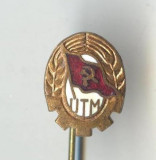 Insigna veche 1960 - UTM - Uniunea Tineretul Muncitor