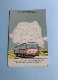 Calendar 1968 cursele de autobuze D.R.T.A