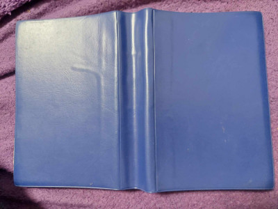 Biblie veche,Sfanta scriptura,Vechiului si noului testament,coperti vinil Albast foto