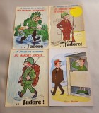 Umor Militar Vintage Stil BD Francez-Lot Cărți Poștale Retro Vintage
