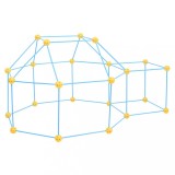 vidaXL Kit de construcție fort pentru copii, 72 piese