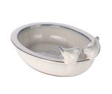 Cumpara ieftin Hranitoare pasari ceramica bej gri 31 x 24 x 11 cm