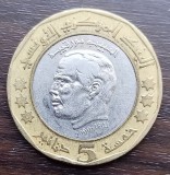 Moneda Tunisia - 5 Dinars 2002