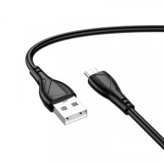 Cablu Date si Incarcare USB-A - microUSB Borofone BX121 Energy, 18W, 1m, Negru