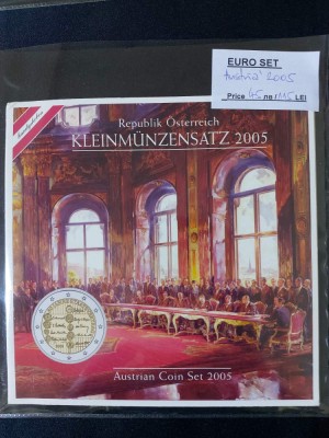 Austria 2005 - Set complet de euro bancar de la 1 cent la 2 euro BU foto