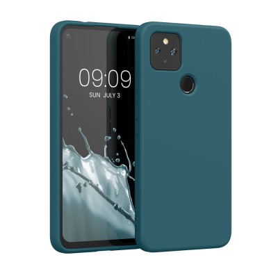 Husa pentru Google Pixel 4a 5G, Silicon, Verde, 53779.57 foto