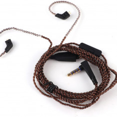 Cablu pentru căști pentru căști de 3 mm, cablu audio auxiliar detașabil cu 2 pin