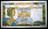 347 FRANTA WWII 500 FRANCS FRANCI 1.10.1942 SR. 971