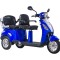 Triciclu electric Z-Tech ZT-18-G TRILUX, motor 1000W, 60V 20Ah GRAPHENE, autonomie 60km, nu necesita permis - Albastru