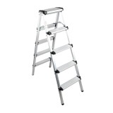 Scara Aluminiu Dubla, 5 Trepte, 120cm