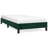 Cumpara ieftin Cadru de pat fara saltea, verde inchis, 100x200 cm, catifea