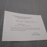 Cumpara ieftin INVITATIE LICEUL ANDREI MURESANU /PERIOADA COMUNISTA /DEJ 1980